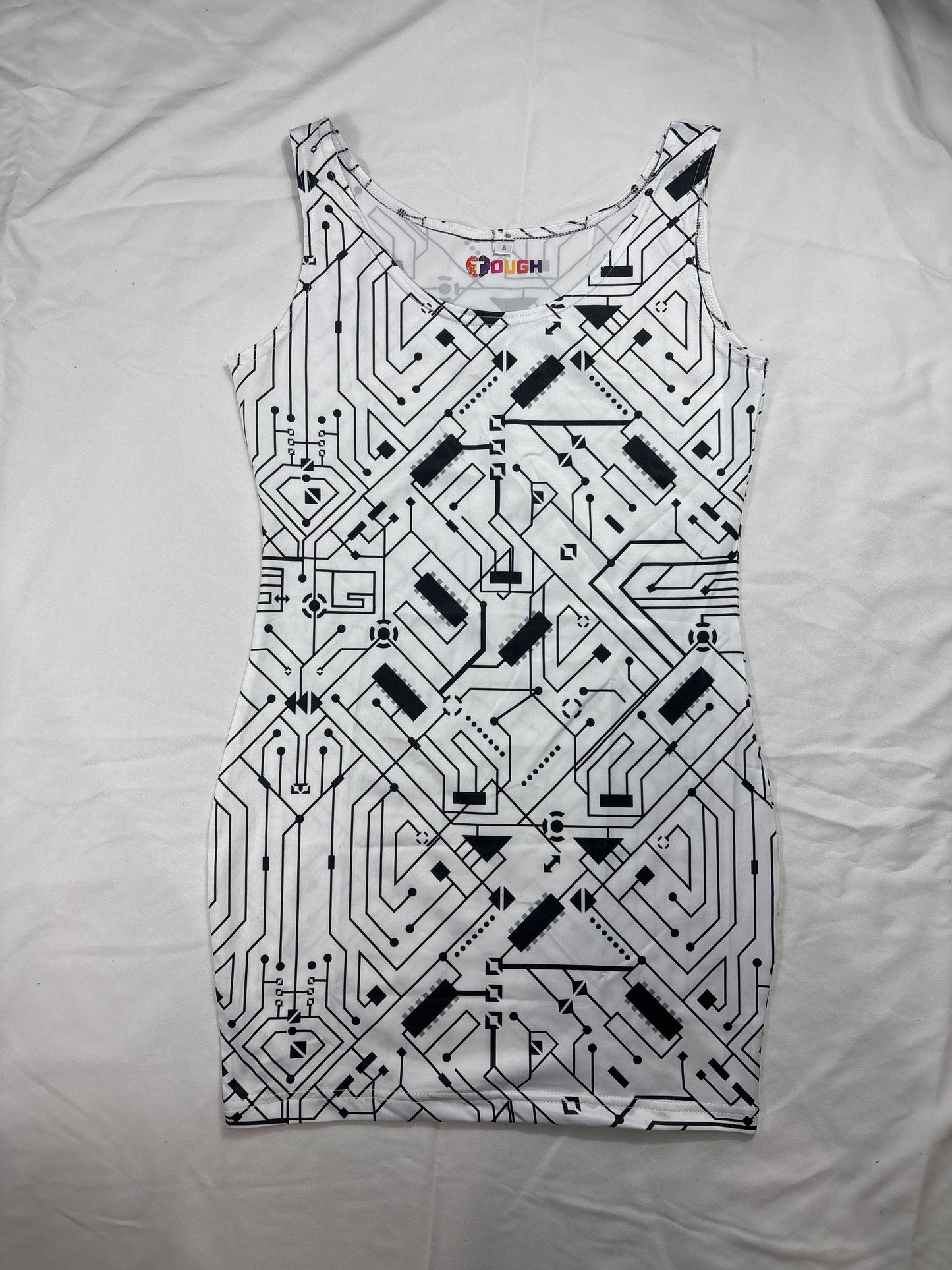 Inkream Slim-Fit Tank Top Slip Dress