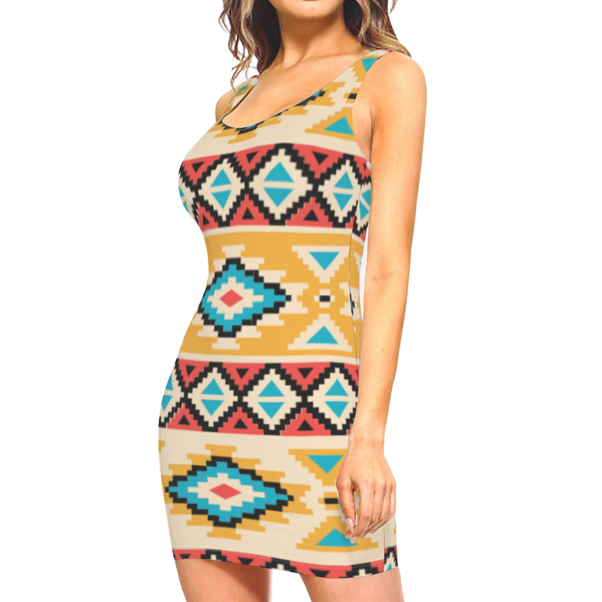 Afrogold Slim-Fit Tank Top Slip Dress