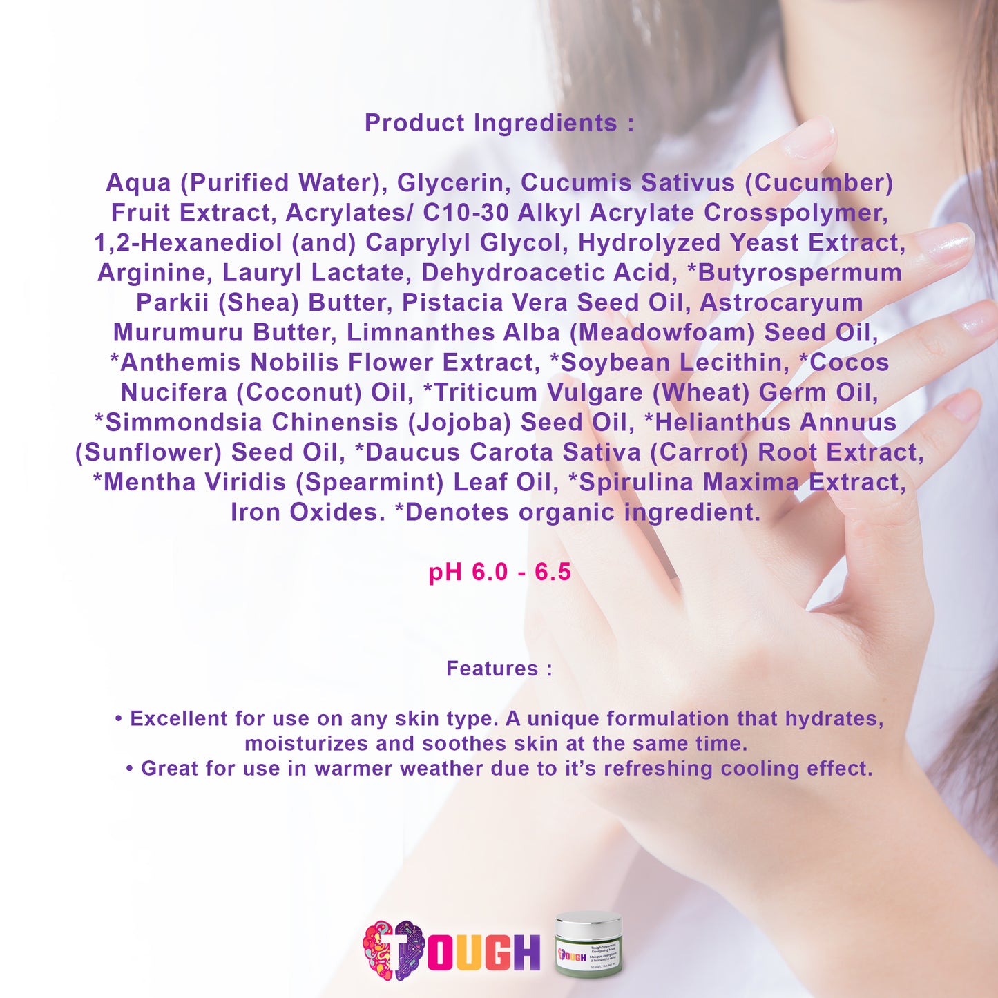 TOUGH SPEARMINT ENERGIZING MASK