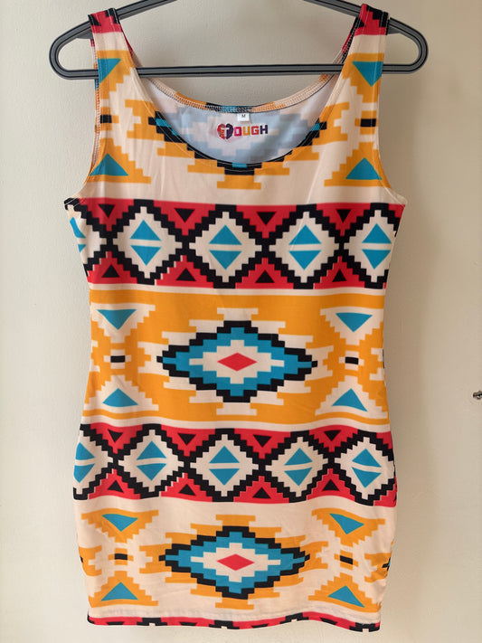 Afrogold Slim-Fit Tank Top Slip Dress