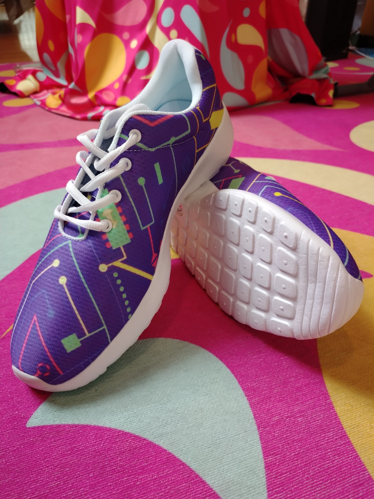 Violet Mesh Sneakers