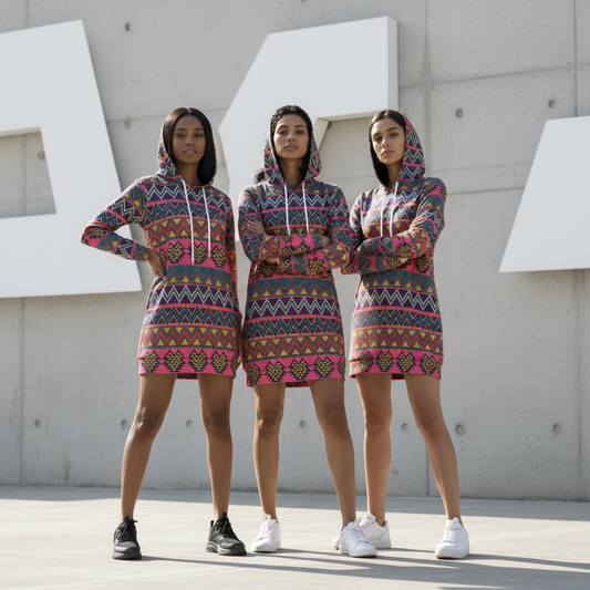 Pinkafro Hoodie Dress